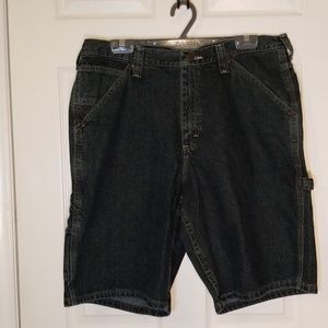 Denim carpenter shorts by Lee, sz 36